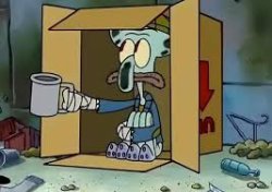Poor squidward Meme Template