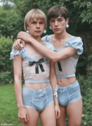 Blonde sissypetty's aka Armands Lusis first kiss Meme Template