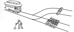 Absurd Trolley Problem Meme Template