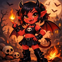 Cute demon girl Meme Template