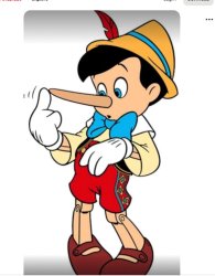 Pinocchio tells lies Meme Template