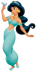 Princess Jasmine Has a Bird on her Finger Meme Template