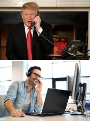 trump phone it Meme Template