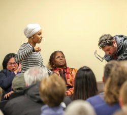 Ilhan Omar punch Meme Template