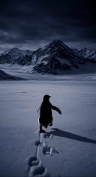 Lone penguin Meme Template