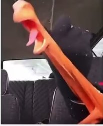 Stretched Rubber Dinosaur Meme Template