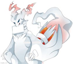 Reshiram holding a sign Meme Template