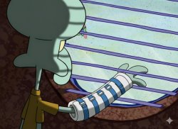 Injured squidward Meme Template