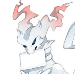 Reshiram holding a sign close up Meme Template