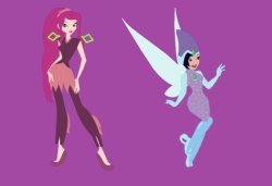 Switch Outfits Tecna and Vidia Meme Template