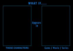 What if this character appears in this game or movie or series Meme Template