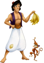 PNG Aladdin y Abu Meme Template