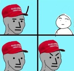 frustrated maga npc 2 Meme Template
