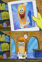 spongebob foto vs fish comparison Meme Template