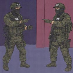ICE agent Dupes Meme Template