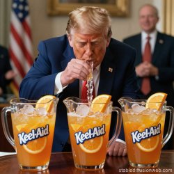 Trump Kool-Aid spit Special sauce Meme Template