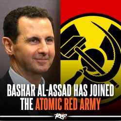 Bashar Al-Assad Has Joined The Atomic Red Army Meme Template