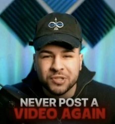 Never post video again Meme Template
