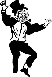 Troll Dad sticker Meme Template