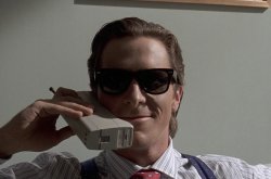 American Psycho Phone Call Meme Template
