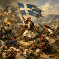 Greek revolution battle Meme Template