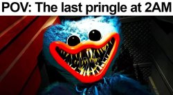 Huggy jump scaring player Meme Template