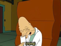 Professor Farnsworth Crying Meme Template