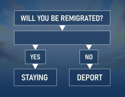 Will you be remigrated Meme Template
