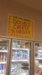 Did you know? Double cheeseburger Meme Template