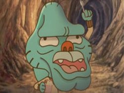 Gumball as a caveman Meme Template