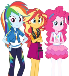 Equestria Girls trio Meme Template