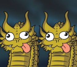 2 Derpy Dragons Meme Template