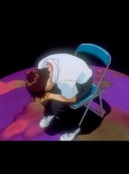 Sad senji on chair Meme Template