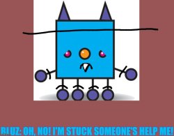 Bluz calls for help Meme Template