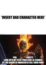 Ghost Rider Takes Vengeance On X Meme Template