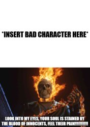 Ghost Rider Takes Vengeance On X Meme Template