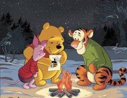 Pooh tigger piglet fire Meme Template