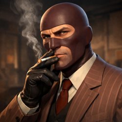 Team Fortress 2 Spy smoking a cigarette Meme Template