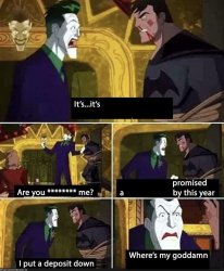 Joker asks Bruce where his car is Meme Template