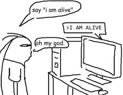 I am alive Meme Template