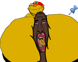 Sneed Wojak crushes George floyd between his buttcheeks Meme Template