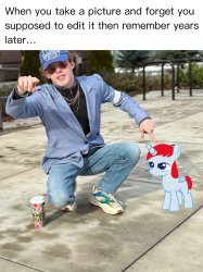 Grand Brony & Sleeping Colt 3 Meme Template