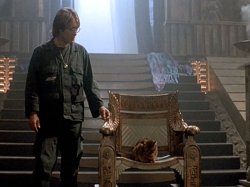 Stargate Cat on a Throne Meme Template