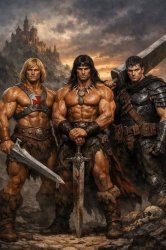 He-Man and Conan Meme Template