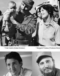 Justin Trudeau's parents Meme Template