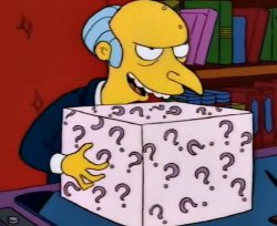 Mr Burnes Mystery Box Meme Template
