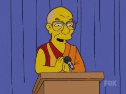 Simpsons Dali Lama Meme Template