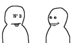 guy staring Meme Template