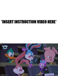 The Looniversity Crew Watch An Instruction Video And Take Notes Meme Template