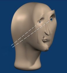 meme man line of sight Meme Template